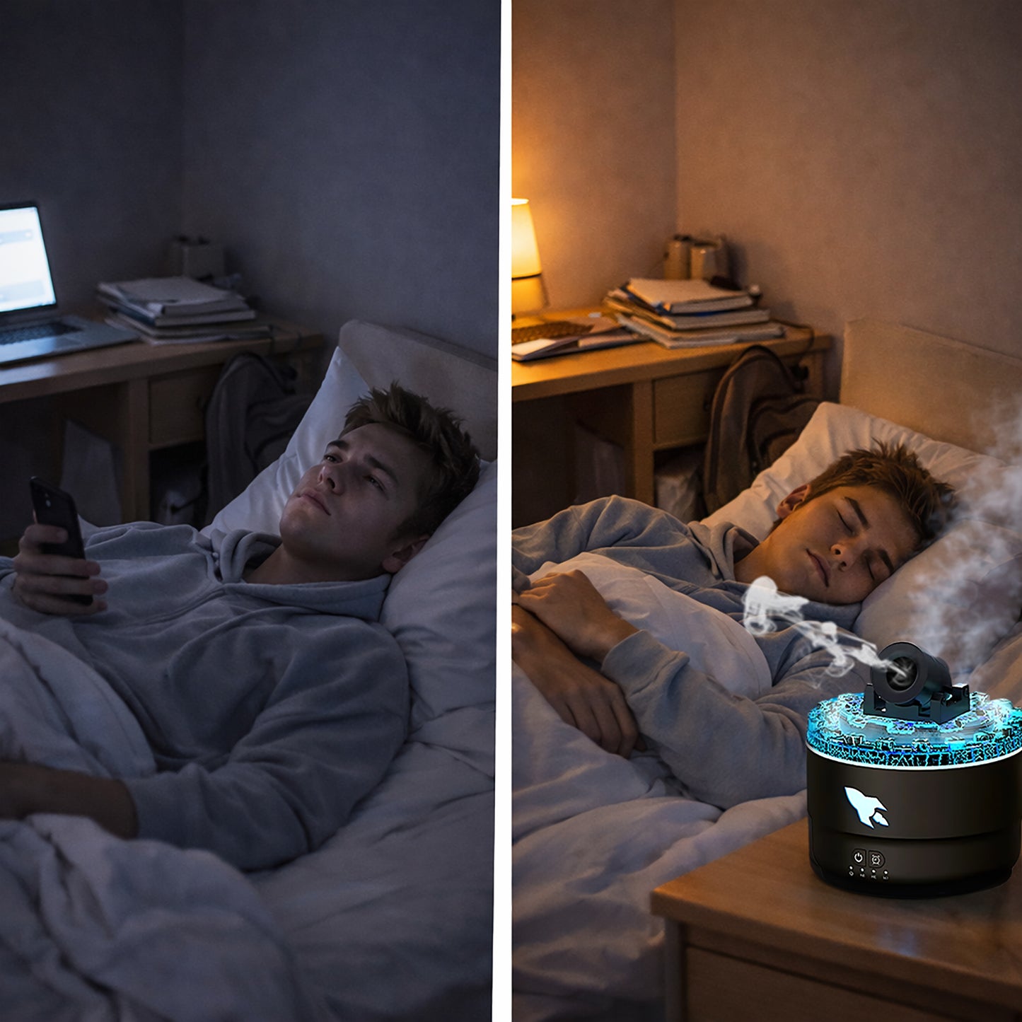 Humidificador cañon de aromaterapia